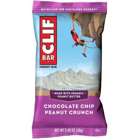 CLIF Clif Chocolate Chip Peanut Crunch Clif Snack Bar 2.4 oz. Bar, PK192 160009